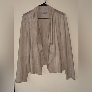 Suede like light weight jacket